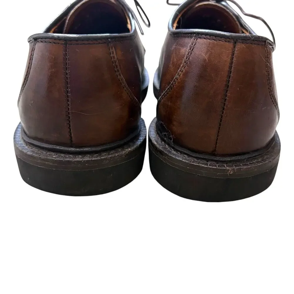 Allen Edmonds Ashton Slip Toe Derby Shoes Men's Sz 6.5 Brown Lace Up Corpcore
